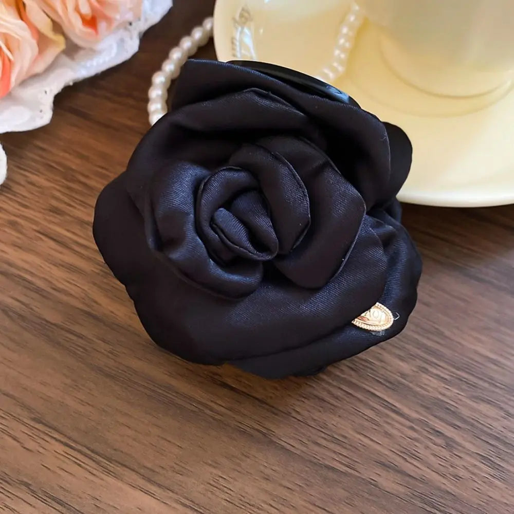 Fashion Bohemian Artificial Flower Clips Cloth Flower Hair Accessories Back of the head hair clip BB Hair Clips Girls