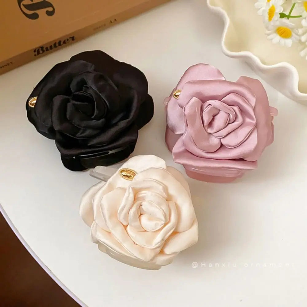 Fashion Bohemian Artificial Flower Clips Cloth Flower Hair Accessories Back of the head hair clip BB Hair Clips Girls