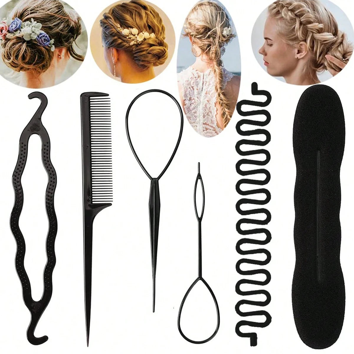Lazy Bun Maker & French Braid Styling Accessories for Women