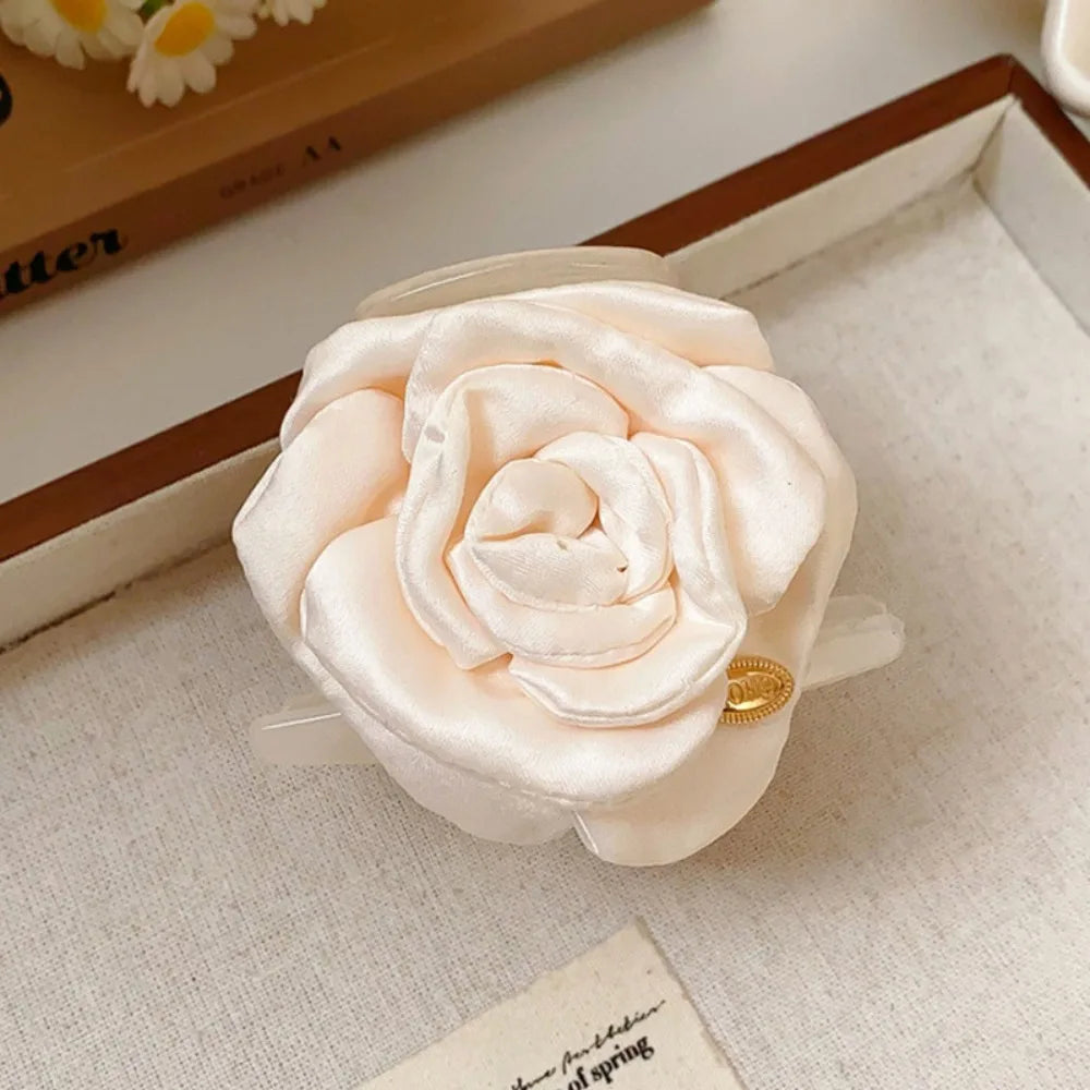 Fashion Bohemian Artificial Flower Clips Cloth Flower Hair Accessories Back of the head hair clip BB Hair Clips Girls