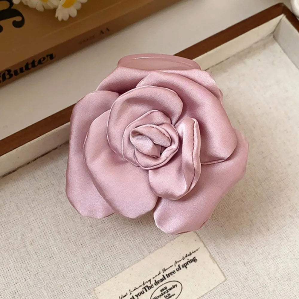 Fashion Bohemian Artificial Flower Clips Cloth Flower Hair Accessories Back of the head hair clip BB Hair Clips Girls
