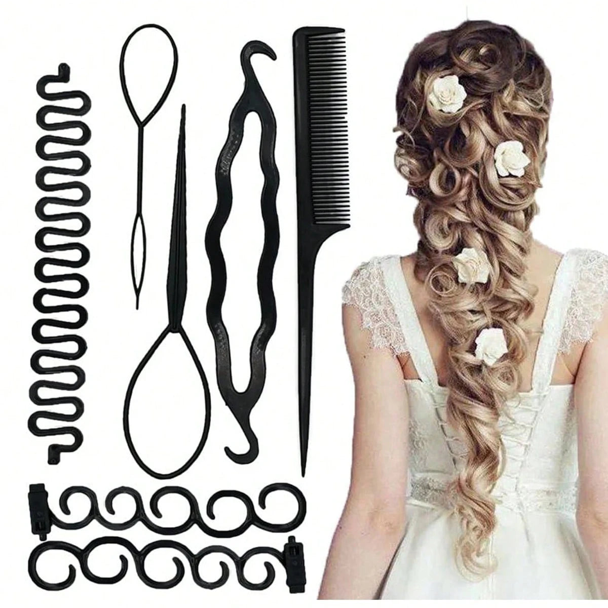 Lazy Bun Maker & French Braid Styling Accessories for Women
