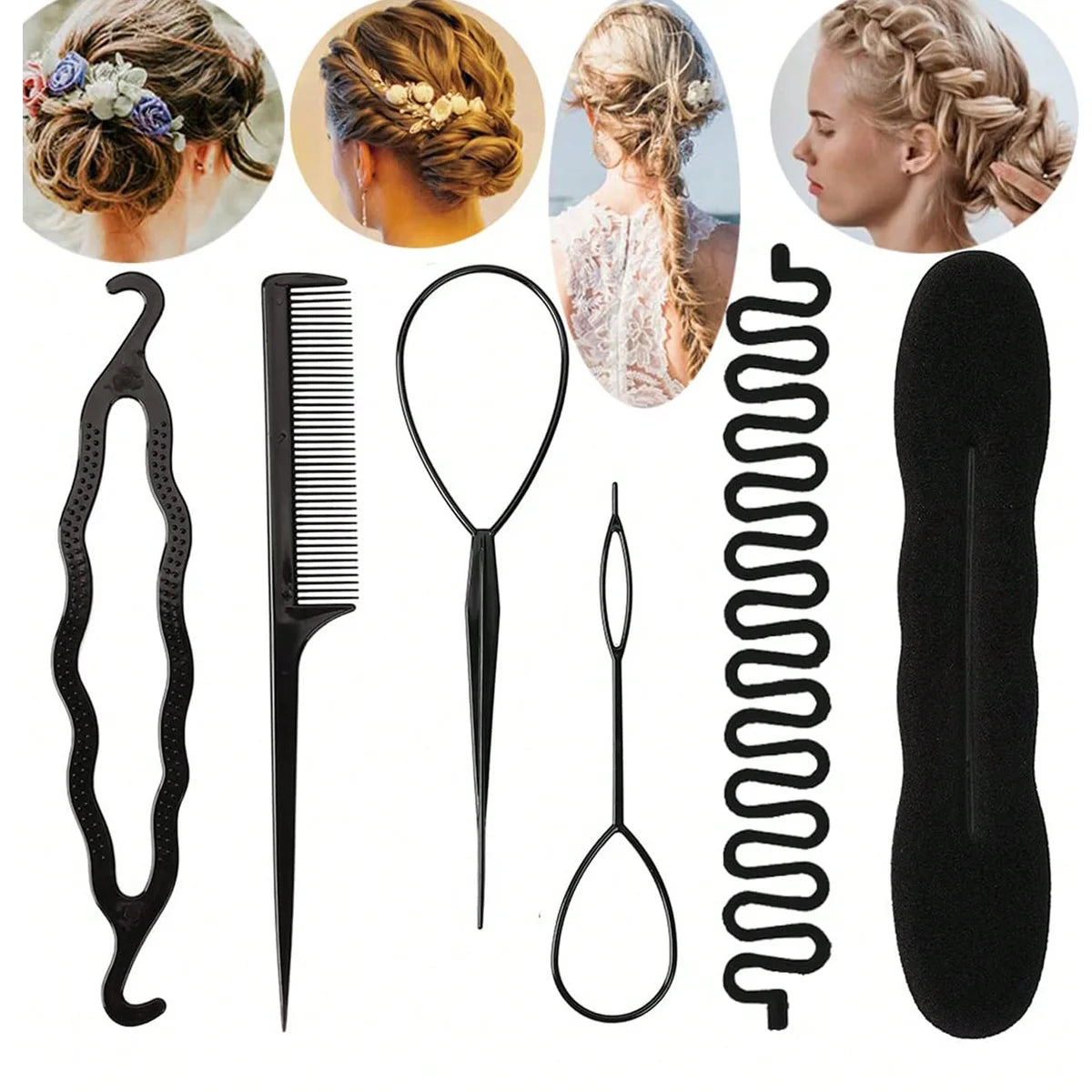 Lazy Bun Maker & French Braid Styling Accessories for Women