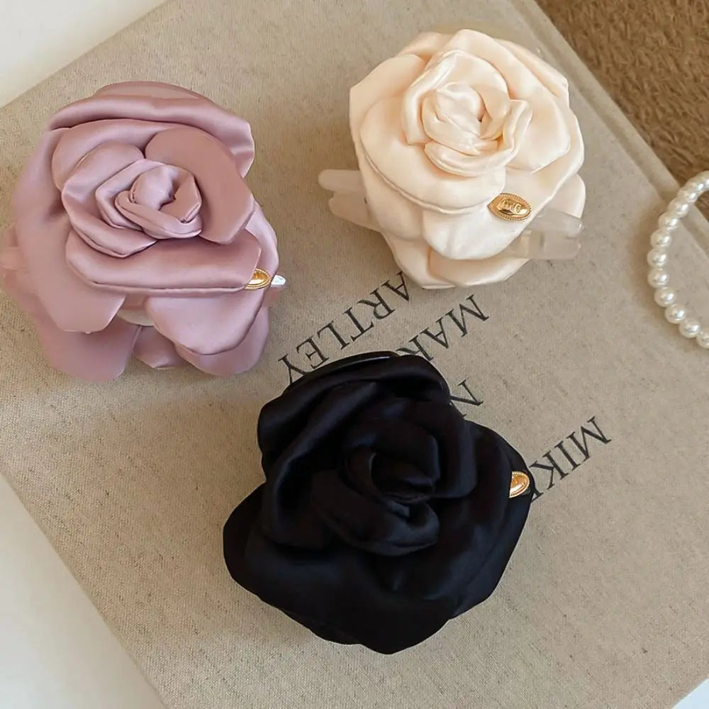 Fashion Bohemian Artificial Flower Clips Cloth Flower Hair Accessories Back of the head hair clip BB Hair Clips Girls